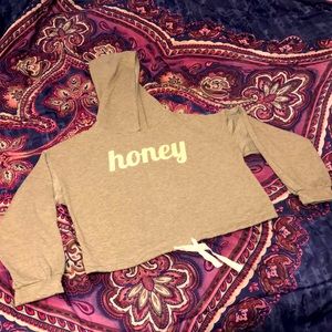 Cropped “Honey” Hoodie